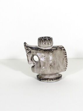 Mid Century Pottery Candleholder